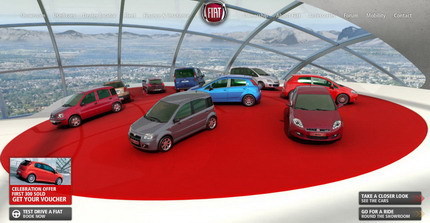 Nuevo sitio web de Fiat para Reino Unido