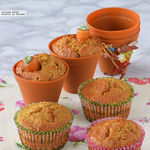 Muffins de zanahoria y almendra de Pascua. Receta de Semana Santa 