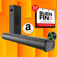 Amazon hace posible tener una barra de sonido potente por menos de 1,100 pesos: viene con subwoofer independiente