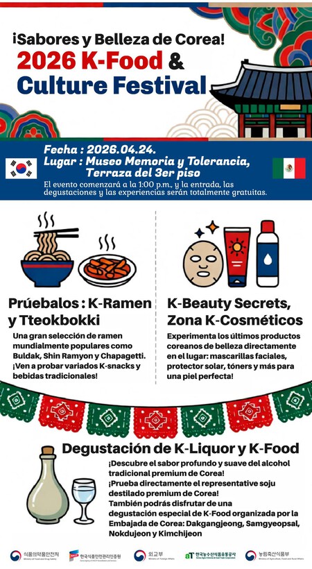 Sabores y belleza de Corea en CDMX: lánzate al 2026 K-Food & Culture Festival y prueba la comida de los k-dramas