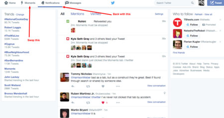 Las críticas a Moments dan lugar a una extensión que deja las notificaciones“en su lugar”