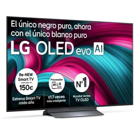  Smart TV OLED 55" (139,7 cm) LG 55C54LA con IA, 4K UHD, 144 Hz, Procesador Inteligente a9 AI Processor. Cheque regalo del 15%