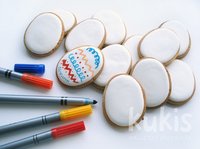 Kukis: galletas de Pascua para decorar con rotuladores