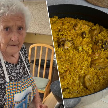 Abuela Moma, cocinera: "Para hacer un arroz con pollo, frío primero el pollo y luego le echo trocitos de tomate" 