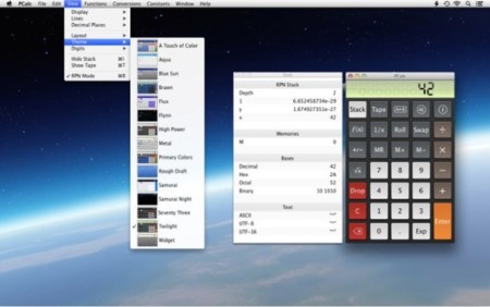 PCalc 4, calculadora científica para OS X