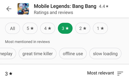 Google Play Store renueva la sección de valoraciones y opiniones: podrás filtrar por calificación