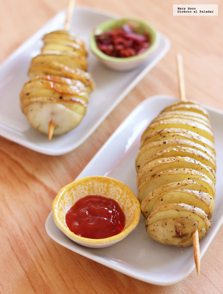 Papas en espiral o espiropapas. Receta