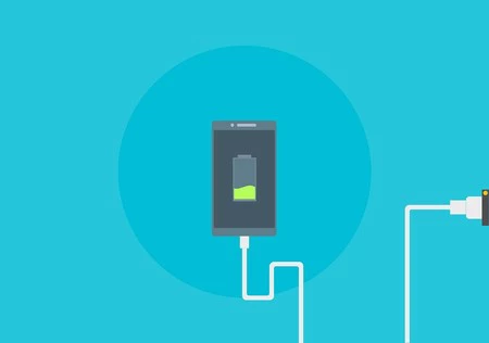 モバイルバッテリーを充電する