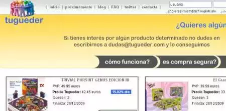 Tugueder, comprando en grupo sale más a cuenta