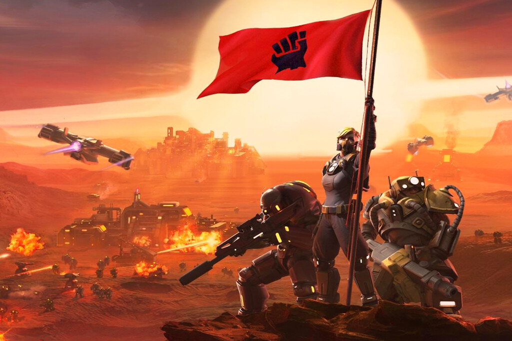 Imagen promocional de Crimson Freedom en Marte