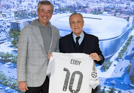 Florentino Perez Eddy Cue Real Madrid