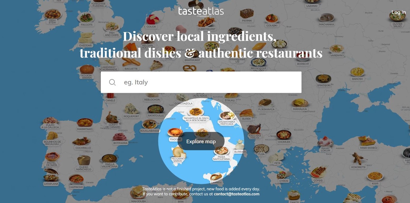 ¿Qué se come allí? El atlas gastronómico interactivo que nos ayuda a saber qué podemos comer en cualquier lugar del mundo