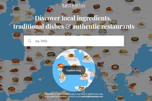 ¿Qué se come allí? El atlas gastronómico interactivo que nos ayuda a saber qué podemos comer en cualquier lugar del mundo