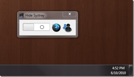 Esconde los iconos de la barra de sistema en Windows 7