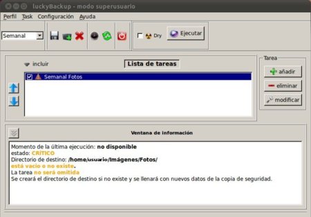 LuckyBackup, un completo y sencillo sistema de copias de seguridad para Linux