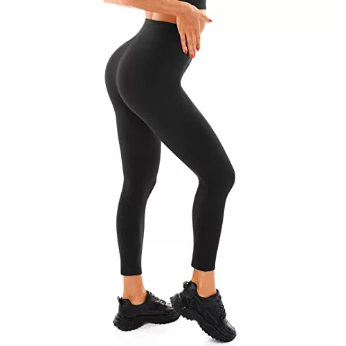 Walifrey Mallas de gimnasio de cintura alta para mujer