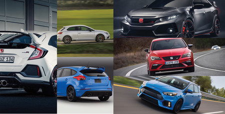 Honda Civic Type R vs. Ford Focus RS vs. SEAT León Cupra: Analizamos a los hot-hatches del momento