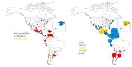 Hablemos de otra forma: Twitter revela el uso de varios superdialectos globales