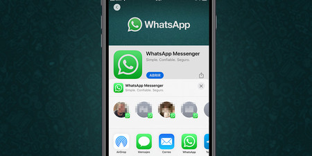 WhatsApp para iPhone ya integra sugerencias de contactos de manera nativa en el menú Compartir de iOS 13