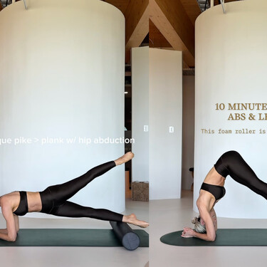 Cinco ejercicios con rodillo de espuma para tonificar piernas y fortalecer el core