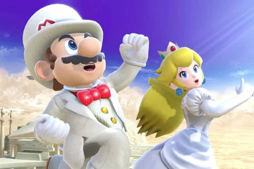 Smash Bros Mario Peach