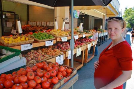 Durante el embarazo, aumenta el consumo de frutas y verduras