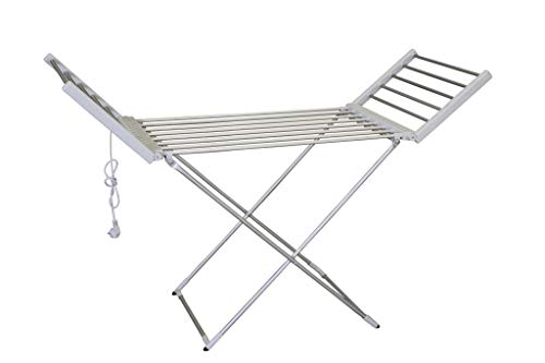 Cofan Tendedero Extensible Eléctrico | 220W | Modelo Sahara | Fabricado en Aluminio | Medidas: 148 x 52 x 108 cm