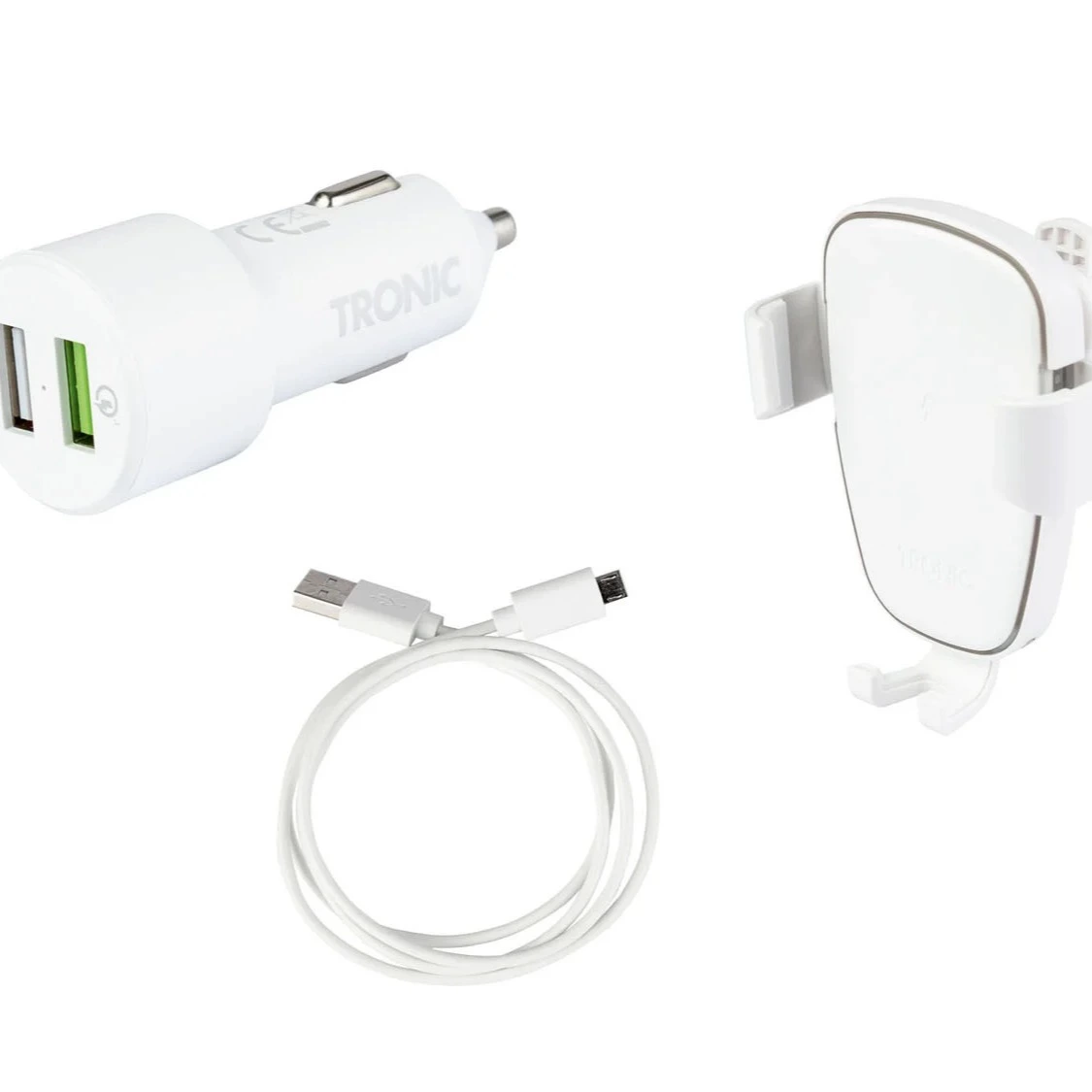 Soporte para smartphone de coche con cargador Qi® »TKHQ 10 A1«, 10 W.