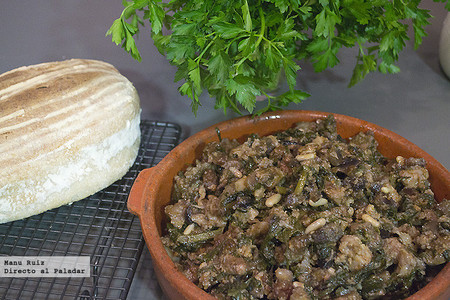 Frito mallorquín de zanahoria morada. Receta