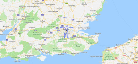 Un hombre camina más de 300 kilómetros para hacer una gigantesa silueta de su cuerpo en Google Maps