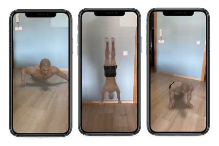 Con esta aplicación para iPhone puedes entrenar en casa y ver los ejercicios en realidad aumentada