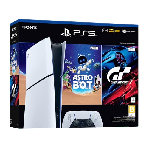 PS5 Edición Digital de 1TB con ASTRO BOT y Gran Turismo 7