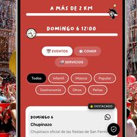 En Pamplona en Sanfermines hay tantos eventos que se me escapan, así que he instalado esta app para no perdérmelos