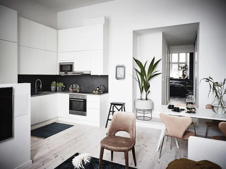 Un pequeño apartamento lleno de luz, orden, pocas tonalidades y mucho encanto