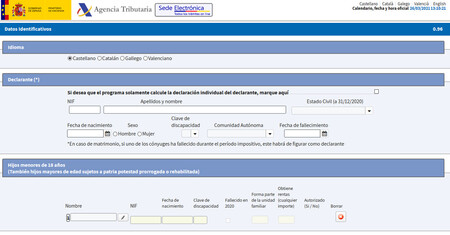 RENTA Web Open versión 2020, así funciona el simulador de la Agencia Tributaria