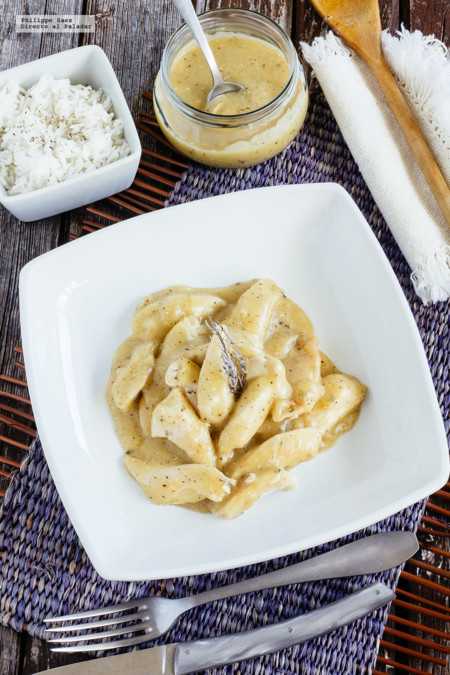 Pollo en salsa de pimienta. Receta para el Día del Padre