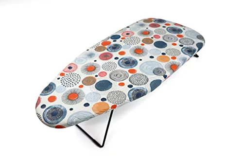 Jata HPLA5213 - Tabla de Planchar Sobremesa | Plegable Compacta | Malla Metálica | Válida para Colgar | Estampada | Dimensiones: 75 x 34 cm