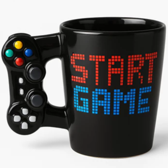 Caneca Gamer Controle Game Start 300ml em Cerâmica