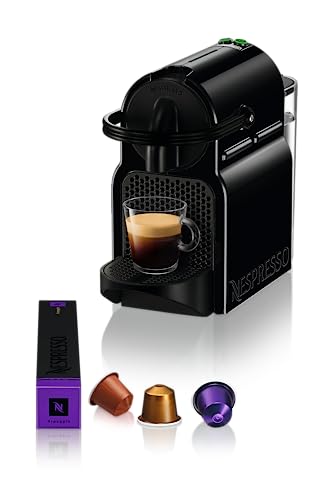 Nespresso De'Longhi Inissia EN80.B - Nespresso Single-Serve Capsule Coffee Machine, 19 Bars, Automatic Shut-Off, Black