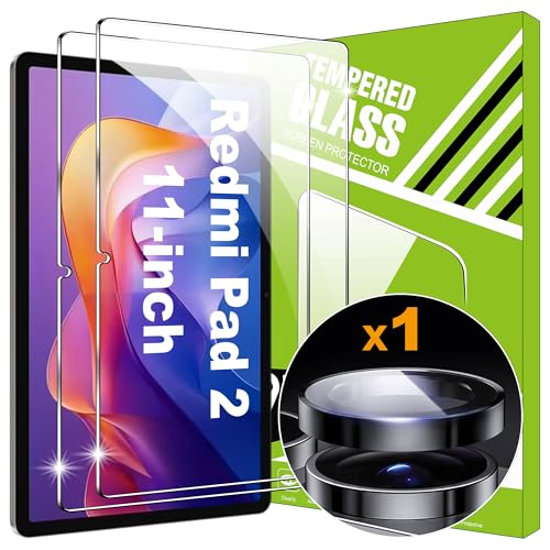 Lemxiee Cristal Templado para Xiaomi Redmi Pad 2 Protector pantalla [2+1 pieza