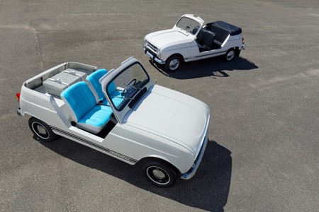Este Renault e-Plein Air es un coche eléctrico de aspecto retro, en homenaje al mítico "cuatro latas" playero
