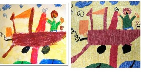 Una alfombra a partir del dibujo de tu hijo