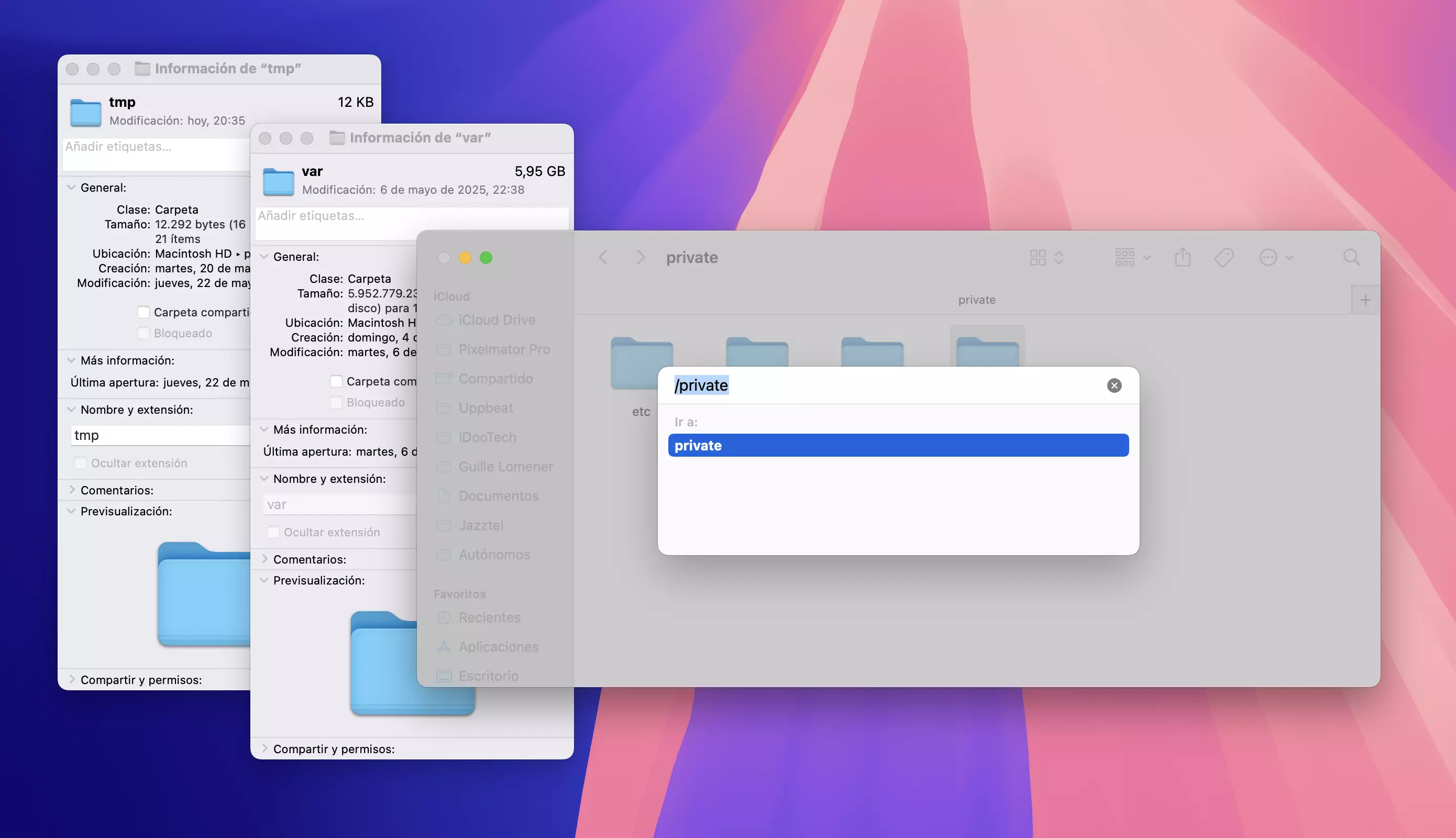 Eliminar archivos temporales Mac