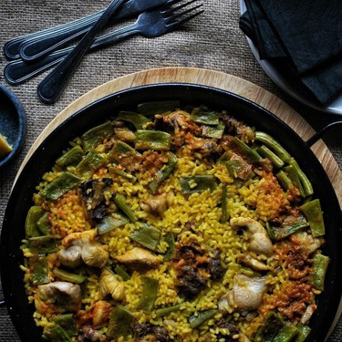 Receta de paella alicantina con pollo