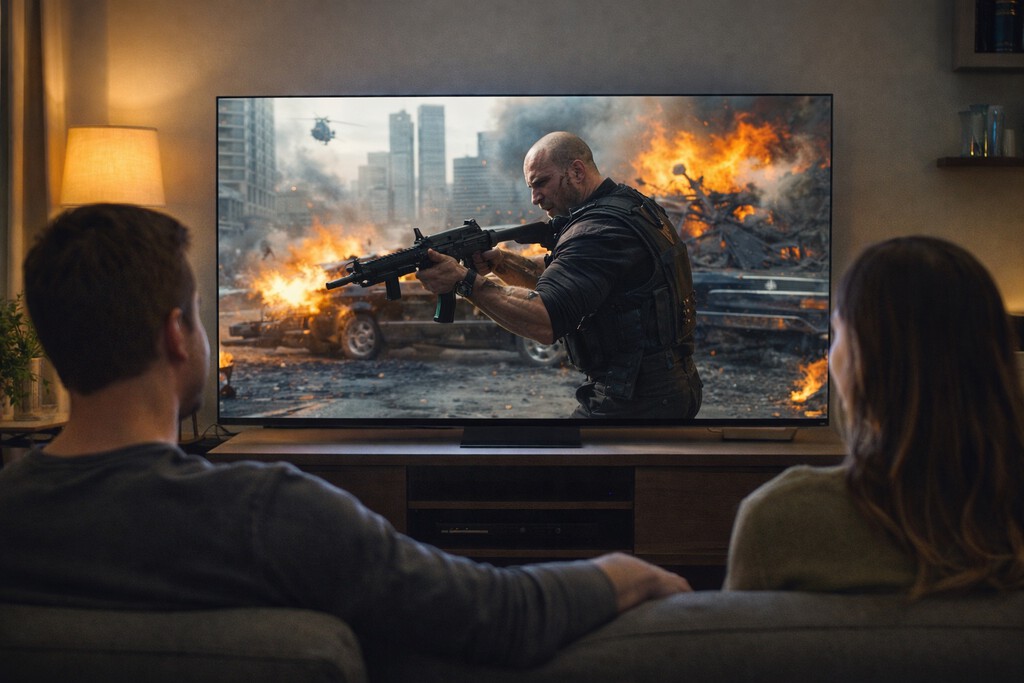 Una tele grande no siempre fatiga más la vista: a veces pasa justo lo contrario, y tiene una explicación muy simple 