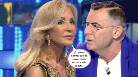 El cabreo monumental de Carmen Lomana en Mediaset: deja tirado a Jorge Javier y abandona 'Sábado Deluxe'