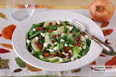 Ensalada de otoño ligera. Receta saludable