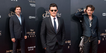 Javier Bardem, Orlando Bloom y Johnny Depp, tres estilos de los piratas del Caribe