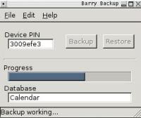 barry, sincronización de Blackberry en Linux