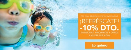 Descuentos de hasta el 10% en piscinas hinchables y otros juguetes de agua en Toys r' us sólo hasta mañana